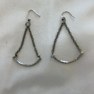 Elegant Silver Chain Earrings